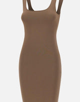 "Square Neck Knit Midi" ESSS26DR03237 0087 ENTIRE STUDIOS 