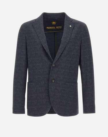 Blazer in cotone stretch 3932G2442MC 25375689 MANUEL RITZ 