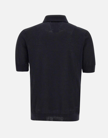 Polo in crepe di cotone PL1MC CR14T990 FILIPPO DE LAURENTIIS 