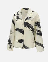 Camicia "Sana" SANA IVORYBLACK LOULOU DE SAISON 