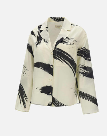 Camicia "Sana" SANA IVORYBLACK LOULOU DE SAISON 