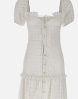 Abito in cotone<BR/> 8101 BIANCO LES FILLES D'EVA 