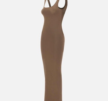 "Square Neck Knit Midi" ESSS26DR03237 0087 ENTIRE STUDIOS 