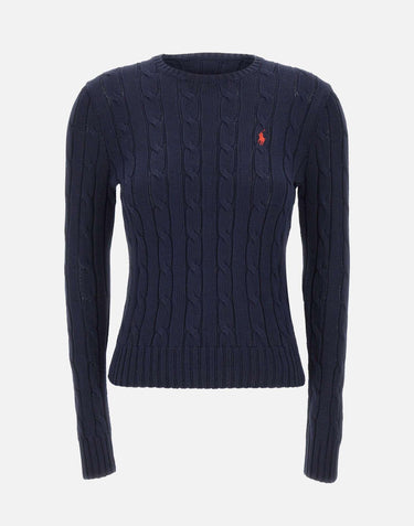 Maglia a girocollo in cotone a trecce 211971869 008 POLO RALPH LAUREN 