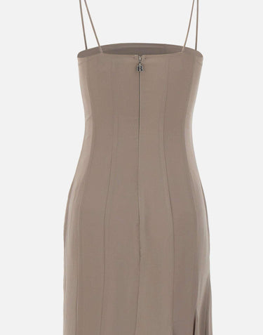 Abito lungo in chiffon con spalline 115519 816 ROTATE BIRGER CHRISTENSEN 