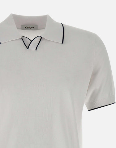 Polo in cotone e viscosa 100023 001 KANGRA 