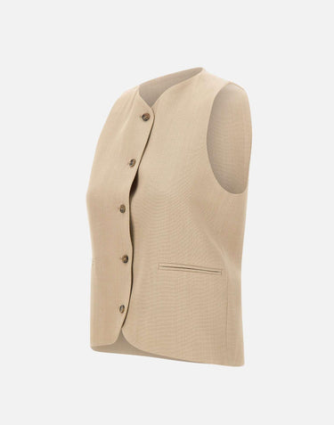 Gilet "Paco" PACO BEIGE LOULOU DE SAISON 