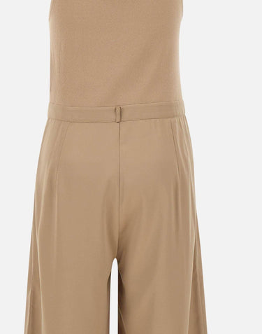 Jumpsuit in satin e maglia 192146 289 KANGRA 
