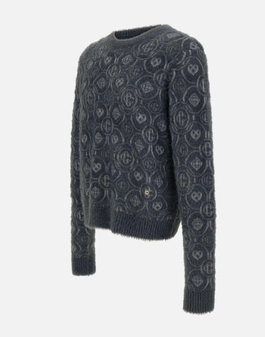 "Fluffy Monogram Jumper" MAW25KW1095 01 CASABLANCA 