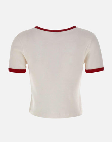 T-shirt "California Emblem Soft Ringer" TO073710509WH52 WHITE SPORTY & RICH 