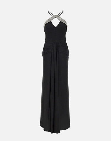 Abito lungo "Astros" 26011470 BLACK REBECCA VALLANCE 