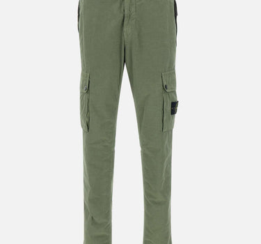 Pantaloni in tela di cotone biologico garzato 3100303S00WA V0159 STONE ISLAND 
