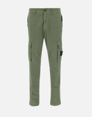 Pantaloni in tela di cotone biologico garzato 3100303S00WA V0159 STONE ISLAND 