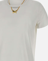 T-shirt in cotone con collana MA02951E2 270 ELISABETTA FRANCHI 