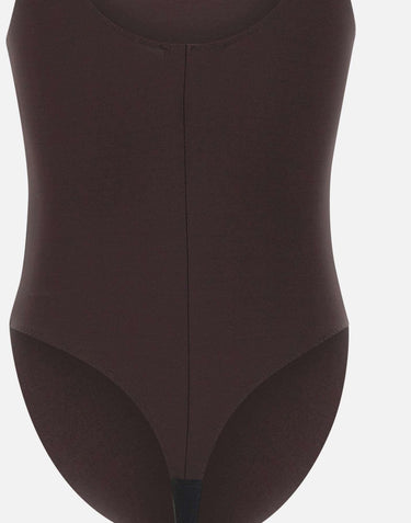 Body in jersey crêpe con dettagli logo BO03462E2 EV9 ELISABETTA FRANCHI 