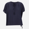 Blusa in misto viscosa e seta SP5NT025 3000 KAOS 