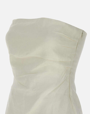 "Alexa" top in lino FFC22 WHT FAITHFULL THE BRAND 