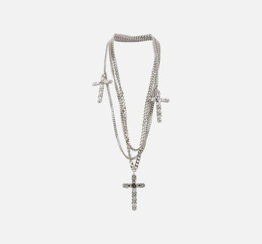 Collana multicatena con croci 4W237B N0993 BLUMARINE 