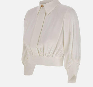 Camicia in georgette con nodo dietro CA14761E2 360 ELISABETTA FRANCHI 