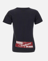 T-shirt in cotone stampata VAQ11T008 BLACK VAQUERA 