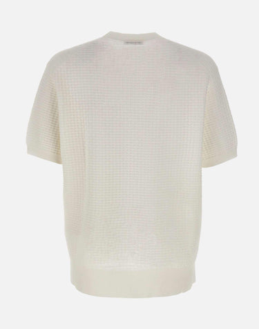 Maglia girocollo in cotone punto alverare 301521 001 KANGRA 