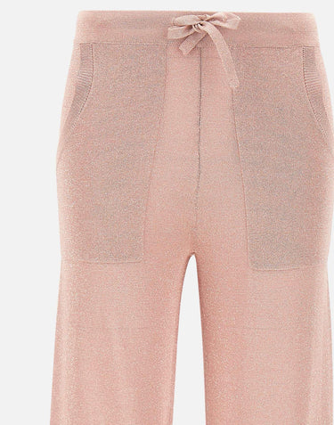 Pantaloni jogger in misto viscosa e lurex 197215 008 KANGRA 