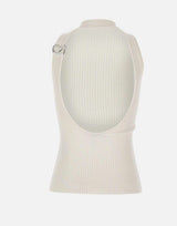Top a maglia "C-Logo" COPML214Y3025 WHT COPERNI 