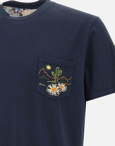 T-shirt "Naif" in cotone NAIFR00468 NOTTE BOB 