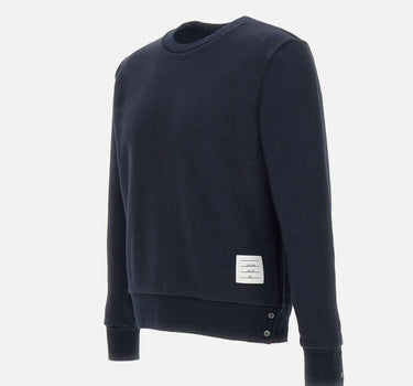 Felpa  "Crewneck Classic Loopback" in cotone MJT085A 03377415 THOM BROWNE 