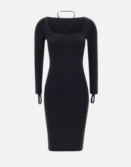 "Sculpting jersey midi dress" PS25191300 004 ANDREADAMO 