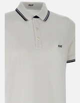 Polo  in piquet di cotone stretch NPMB250140STDW B001 FAY 