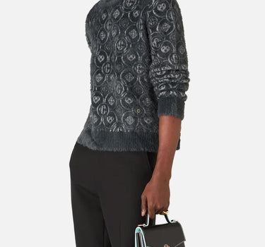 "Fluffy Monogram Jumper" MAW25KW1095 01 CASABLANCA 