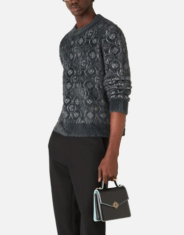 "Fluffy Monogram Jumper" MAW25KW1095 01 CASABLANCA 