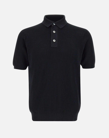 Polo in crepe di cotone PL1MC CR14P990 FILIPPO DE LAURENTIIS 