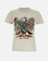 T-shirt in cotone con ricamo WRMA0006 AR416S9820 ETRO 
