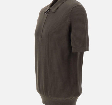 Polo con treccine e mezza zip 302310 170 KANGRA 