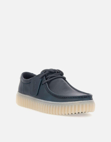 Stringata "Torhill Lo" in pelle 176216 NAVY CLARKS 