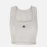 "Cropped rib vest" 1G010011 J009CA401 VIVIENNE WESTWOOD 