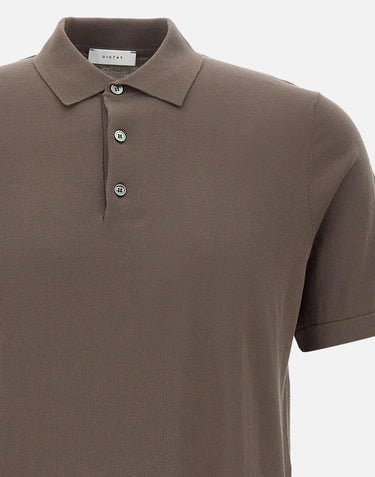 Polo in maglia di cotone DK87037 MORO DIKTAT 