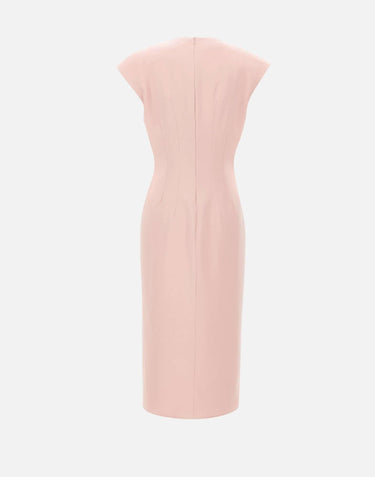 Abito midi a clessidra RZ16446 PINK NISSA 