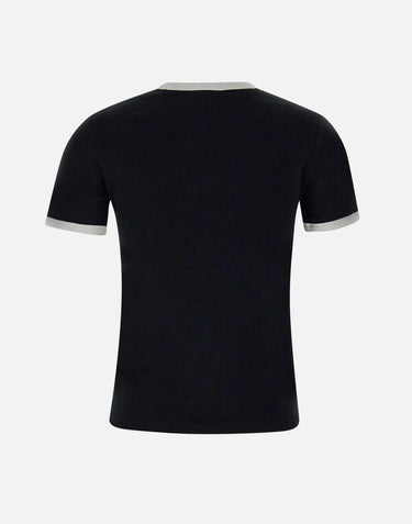 T-shirt "Signature contrast" VESJTS017JS0070 BLKHERWHITE COURREGES 