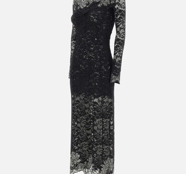 Abito in pizzo con micro borchie 25HJRO209PA0170 P001 RABANNE 