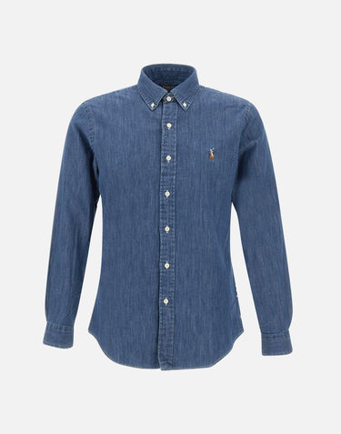 Camicia "Core replen" in denim di cotone 710792043 001 POLO RALPH LAUREN 