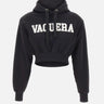 Felpa crop con cappuccio VAQ11T029 BLACK VAQUERA 