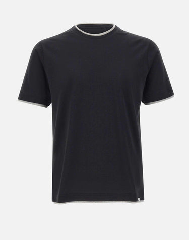 T-shirt in cotone Supima DK17105 NERO DIKTAT 