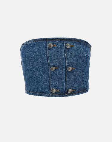 "Denim button detail top" 114448 1602 ROTATE BIRGER CHRISTENSEN 