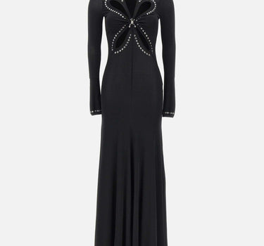 "Long dress in plain jersey" 25AJRO135VI0191 P001 RABANNE 