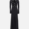 "Long dress in plain jersey" 25AJRO135VI0191 P001 RABANNE 