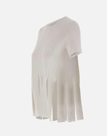 Maglia con frange CA6110MS55N P9636 LIU-JO 