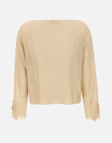 Maglia semi trasparente a righe CF5103MS015 A4356 LIU-JO 